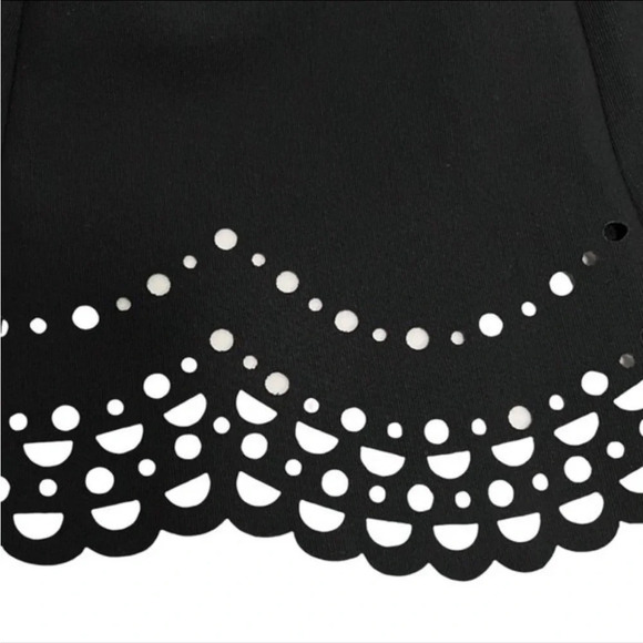 Elizabeth & James Kenton Dress Perforated Laser Cut A-Line Black Women’s size 2 - Picture 4 of 7